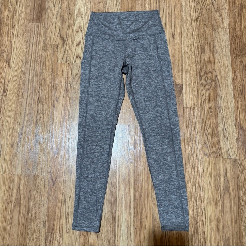 Offline Aerie The Hugger Leggings Hi- Rise Tan Athletic Sporty M